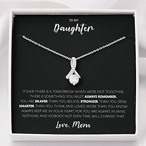 Nakit za karticu, ručno rađena ogrlica - Prilagođena ogrlica za kćer, poklon za kćer iz mame, kćeri pokloni, kćer ogrlica od mame,