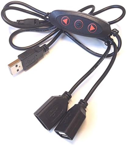 EasyCargo 2-pakovanje 40mm USB ventilator prilično, USB mini ventilator 5V, hlađenje mali ventilator sa višestepenim kontrolerom