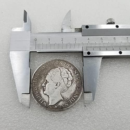 Qingfeng antički zanati 1943 holandski mesing srebrni dolar u srebrnoj dolar 033
