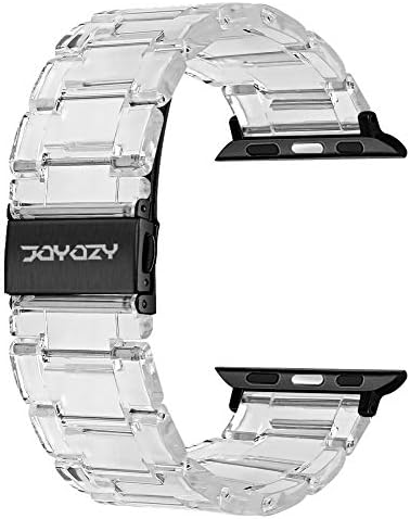 Joyozy Fashion Resin Band Kompatibilan sa Apple Watch 41mm 40mm 38mm, kopča od nehrđajućeg čelika IWATCH BAND narukvica za Apple Watch