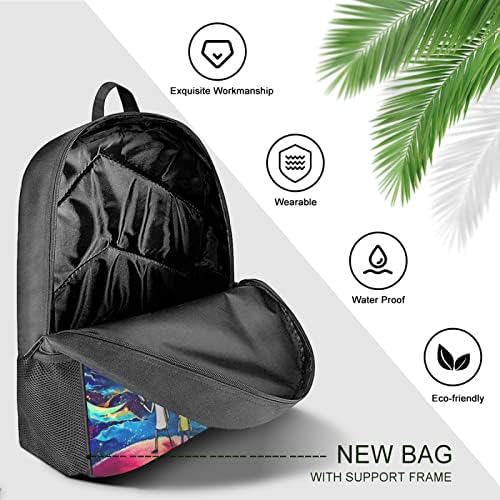 Neqvfoz poslovni backpack za laptop, putni ruksak za putni ležerne prilike, vodootporan školski školski računarske torbe za muškarce
