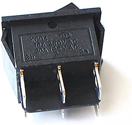 BOLSA 1PC ROCKER Switch Switch Broat 3 Pozicija 6pin dugme za lampicu KCD4 16A 250VAC / 20A 125VAC uključen
