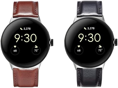 Gartoo kožne trake za Google Pixel Watch, prave zamjenske kože Žene Muškarci Kompatibilni su s Google Pixel Watch