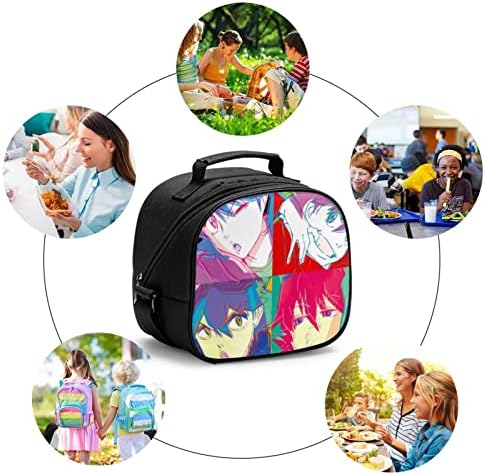 DAIHANLE torba za obrok FLCL Lnsulirana torba za ručak za dječake i djevojčice, pogodna za toplu i hladnu torbicu za piknik