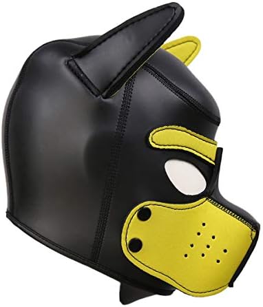 Maska Za Nape Za Štene Od Neoprena Za Odrasle, Uklonjiva Cosplay Maska Za Kapuljaču Za Psa Punog Lica