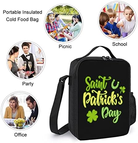 Saint Patricks Day školski ruksak Setovi za učenicu slatka štampana torba za knjige Set sa izolovanom kutijom za ručak i Pernicom