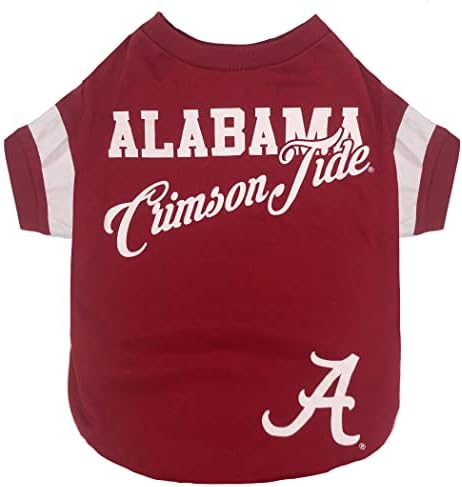 NCAA ALABAMA Crimson plima majica za pse i mačke, velike. Nogomet / košarkaška košulja za fanove tima za fanove NCAA. Novo i ažurirano