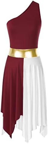 Hularka ženska liturgijska pohvalna haljina obožavaju lirski ples bez rukava bez rukava kostim performanse