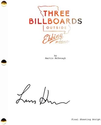 Lucas Hedges potpisali su autografa tri bilborde izvan ebbing, missouri punog filma za film - Ladybird, Moonrise Kingdom, Manchester