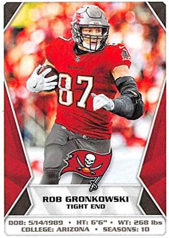 2020 Panini NFL naljepnice 478 Rob Gronkowski Tampa Bay Buccaneers Nogometna naljepnica