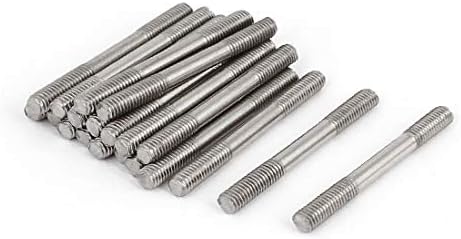 X-Dree M3x30mm 304 nehrđajući čelik dvostruki navojni vijak 20pcs (m3x30mm 304 Tornillo de tornillo de tornillo roscado de doble extremo