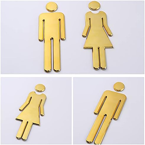 Kakalote 1pair muške i ženske kupaonice Signalicckit Slika, toaletni simbol sa ljepljivom naljepnicom