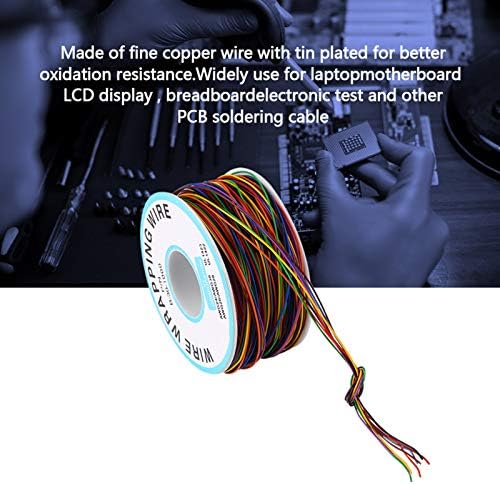 Žičani kabl, kabl za ispitivanje bakra u boji izolacije u boji, 30awg 8 žica 280m 300V, puna žica