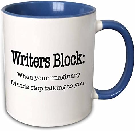 3drose pisci blokiraju kada Vaši imaginarni prijatelji prestanu da pričaju sa vama šolja, 11 oz, plava