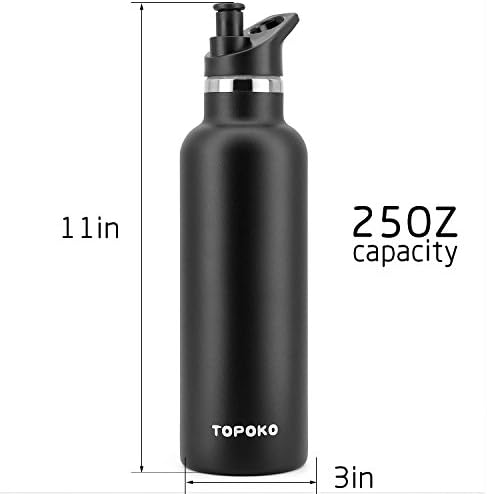 Topoko 25oz Hydro dvostruko zidna tikvica boca od nehrđajućeg čelika, grid ventila, vakuum izolirana, znojenja, sportski termos procuri.