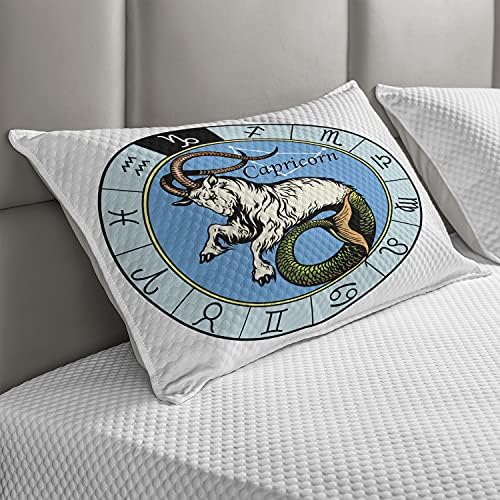 Ampesonne astrologiju prekrivat jastuk, ilustracija zodijaka sa znakovima grčki saturn dizajn horoskop tematski, standardni kraljičin