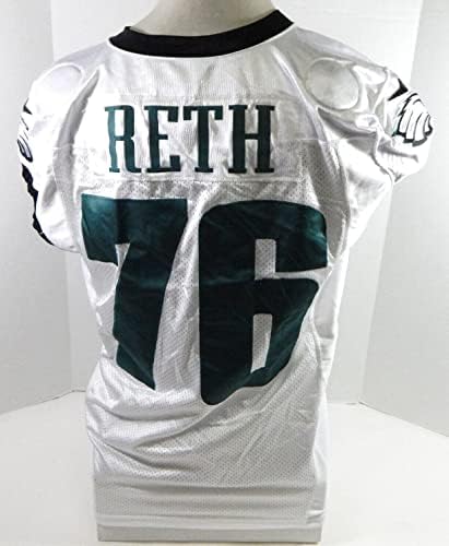 2018 Philadelphia Eagles Adam Reth 76 Igra Polovni dres bijelog prakse 50 43 - Neinthd NFL igra rabljeni dresovi