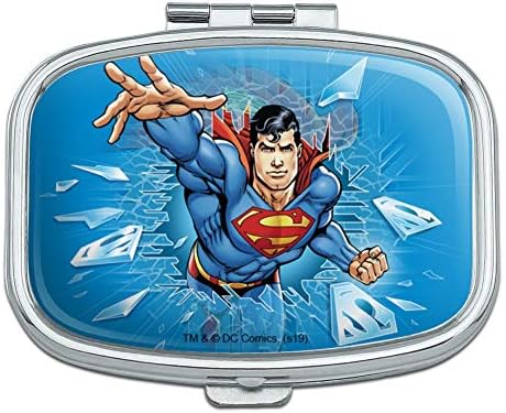 Superman Breaking The Ice Rectangle Pill Case Trinket Poklon Kutija