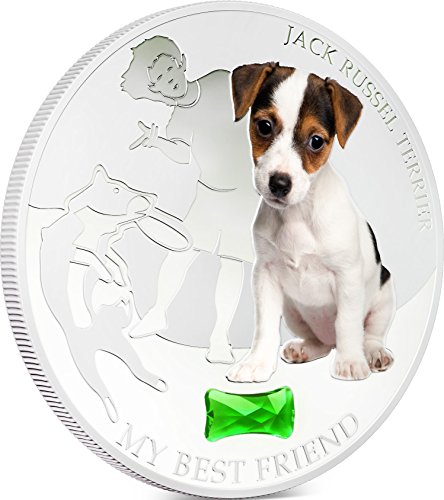 2013 Fidži - Psi i mačke - Saleption 3 - Moj najbolji prijatelj - Jack Russel Terrier - 1oz - Srebrni novčić - 2 dolara Necrnuo