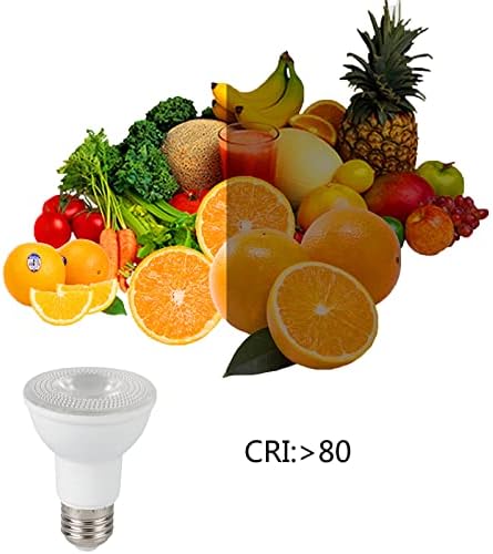Qixivcom 7W PAR20 Spotlight E26 LED sijalice za uštedu energije Plastic Aluminium White Light COB sijalica sa konstantnom strujom