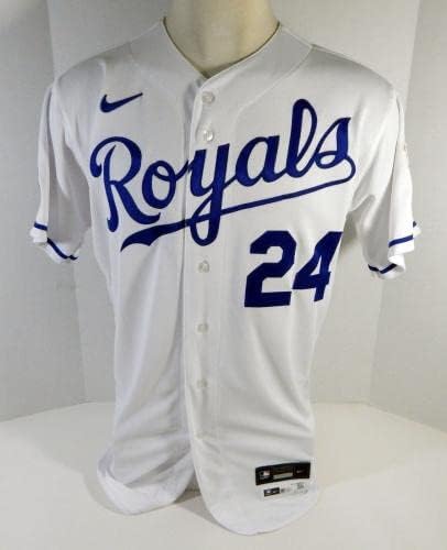 2020 Kansas City Royals Khalil Lee 24 Igra izdana bijeli dres DG Patch 44 34 - Igra Polovni MLB dresovi