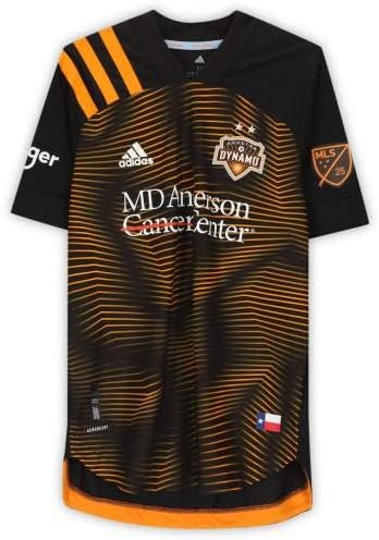 Mauro Manotas Houston Dynamo autogramirana utakmica koja se koristi br. 9 Crni dres iz sezone 2020 MLS - nogometnih dresova autografa