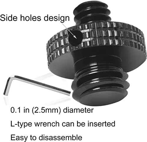 Stativov navojni vijak Luorng 3pcs 1/4-20 muški za 1/4-20 vijak na navojnim navojem s navojnim navojem s navojnim navojem za kameru
