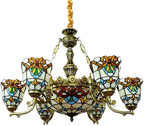 CraftThink privjesak rasvjeta LED Luster Svjetlo starinski vitraž u stilu Tiffany sa lampom u obliku leptira sjenilo viseće svjetlo