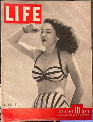 Life Magazine juli 9 1945 kupaći kostimi WW II / Iwo Jima/Queen Mary / Pyle-GI Joe - muzički časopisi