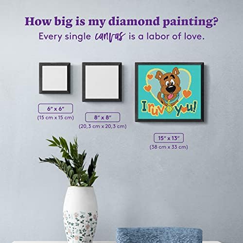 Diamond Art Club Scooby-doo I RUV You Diamond Slikarski komplet, 15 x 13