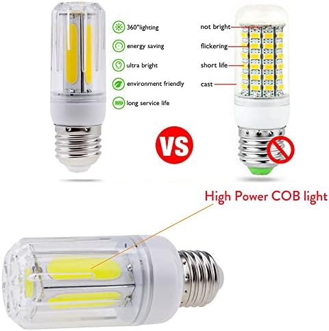 AGIPS Širokonaponska svjetla 10kom LED COB kukuruzna lampa AC 85-265V E14 E12 B22 E26 LED sijalica luster za kućno osvjetljenje LED