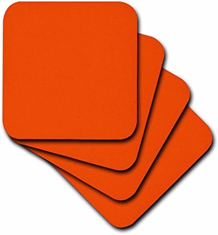 3DROZA LLC CST_5051_4 Svijetle narančaste keramičke pločice, set od 8