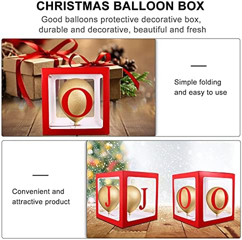 Doitool 1 set Božićna kutija Baloon Box Party Case Prozirna kutija Božićni dekor