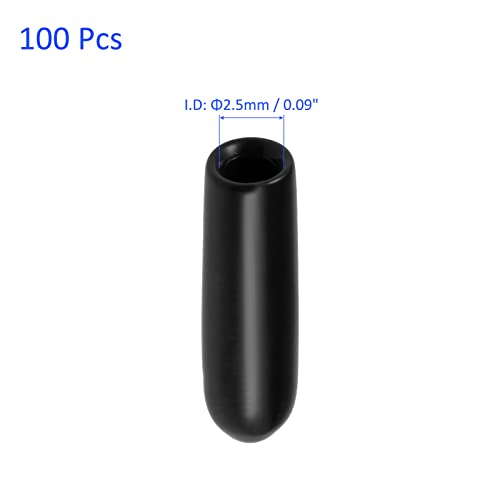 M METERXITY gumeni završni poklopci od 100 pakovanja - okrugli Štitnici nanesite na navoj za vanjske vijke