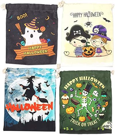 Hemoton 4pcs Halloween Party Drawstring poklon torba torba za zabavu Candy Storage