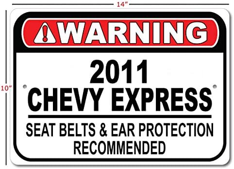 2011 11 Chevy Express Seat Better Preporučeni brz auto, metalni garažni znak, zidni dekor, GM Znak automobila - 10x14 inča