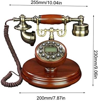MMLLZEL Retro fiksnog telefona Europska korpi fiksna telefona sa pozadinskim osvjetljenjem HAMS-FUNCTION FUNCTION Old Modni telefon