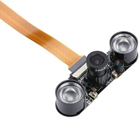 Unistorm Raspberry PI Zero W modul kamere Noćni vid sa 3,6 mm Podesivom žarišnom duljinom 2pcs IR senzor LED lagana malina PI nula
