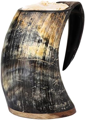 Bhartiya HandicRafts Viking Pioking Horn TIMPARD, 16 to34 Oz tankarda | Viking pijenje rog za pivo mead, vino, ale, vodu i tankard