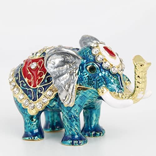 Ples nakit nakitoliranim slonom kutije sa šarkama nakit ručno oslikane slonove figurice kolekcionarstvo za žene ili djevojke