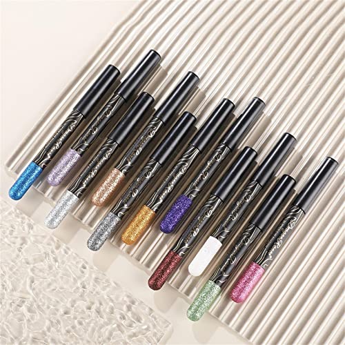 ZITIANY 6 boja Glitter olovka za oči, sjenilo - metalik Shimmer Glitter sjenilo dugotrajno, intenzivno u boji-sjajni Perlescen Glitter