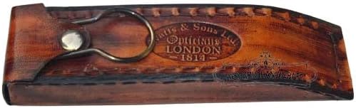 Marine džep lupu sa kožnom futrolom Maritime Antique čitač mapa Glass Authentic Movable Nautical mesing lupa Watts & Sons London 1814