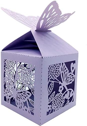 Ljubav 50 kom laserski rez cvijeće i leptiri kreativni čokoladni kutija vjenčanja favorizira bombonske kutije pokloni box brak party