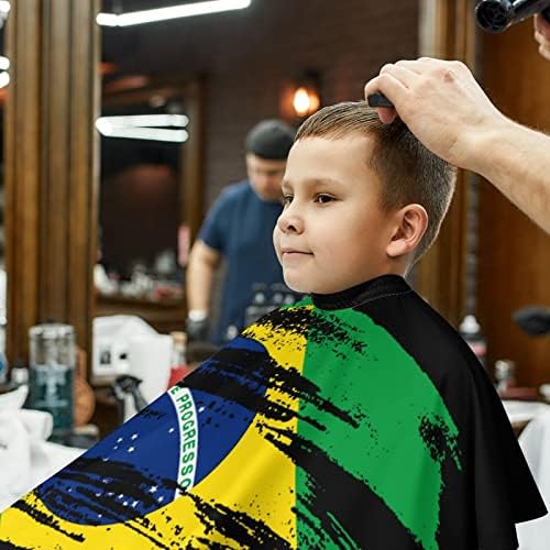 Vintage Brazilska zastava Kids frizura Kape za frizersku pregaču s podesivim poklopcem za rezanje kose