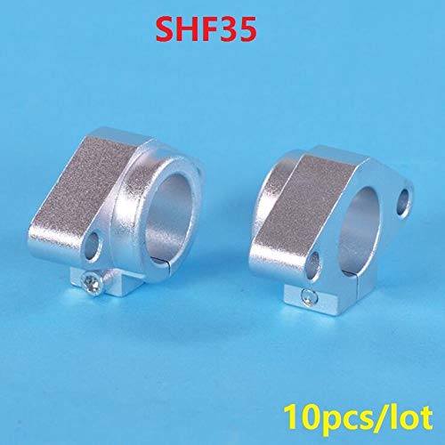 Ochoos 10pcs / lot SHF35 Aluminij linearna ležaljka Nosač za osovinu za 35 mm nosač šipke Podrška DIY XYZ stol CNC dijelovi usmjerivača