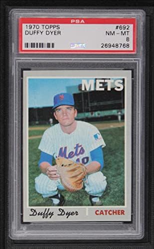 1970. topps 692 Duffy Dyer New York Mets PSA PSA 8.00 Mets