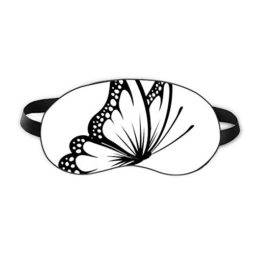 Jednostavan vintage leptir u crnoj snazi ​​zanke Shield Soft Night Poklopac sjene