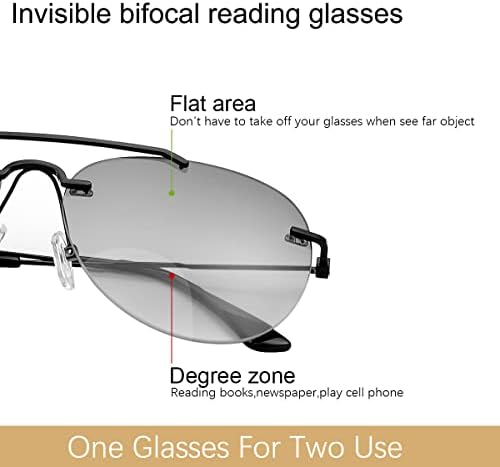 DEVIRLD bifokalno čitanje sunčane naočale UV400 Zaštita za zaštitu sunca Aviator Anti plave svjetlo zatamnjene naočale za muškarce