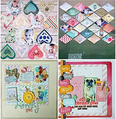 Scrapbook CardStock Paper 24 listovi 12x12 Lijep vrtni cvjetni papir za izradu izrade DIY Scrapbook Photo Album Decor 10 Uređaj Dekorativni