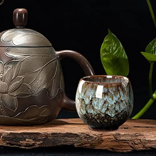 Colcolo Čajne šalice, keramička čajna čaša, japanski čajni čajevi, azijski porcelni čajni čajevi, 110ml Keramička čaša za madrace